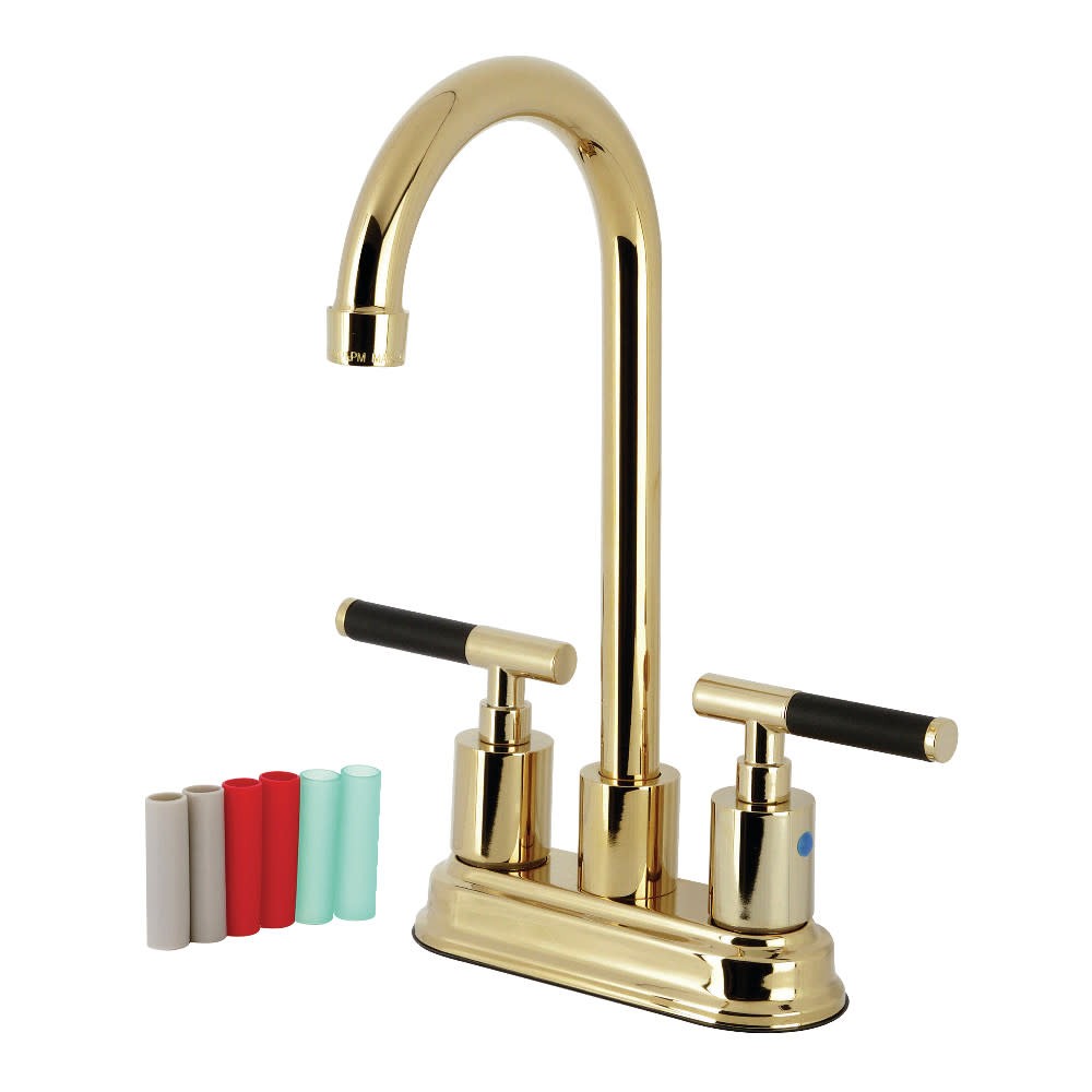 Kingston Brass KB849.CKL Kaiser 1.8 GPM Brass Bar Faucet in Classic Design