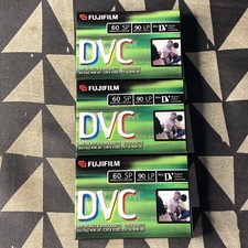 FujiFilm DVC Cassette Mini Tape 60 Minutes SP Mode, Mini DV New Sealed Lot Of 3