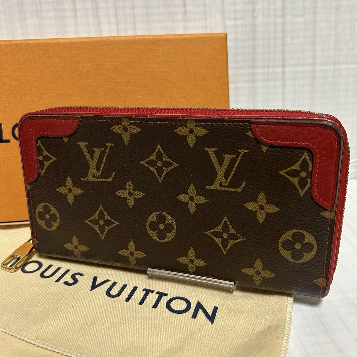 Authentic Louis Vuitton Monogram Zippy Wallet Retiro Long Wallet