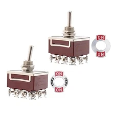 E-Ten High-End Rocker Button Switch 12 Pins Toggle Switch Copper Pin Heavy Duty