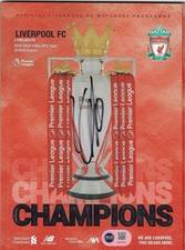 JURGEN KLOPP 2019/20 LIVERPOOL FC CHAMPIONS SIGNED PROGRAMME (ACG CERT AG18801)