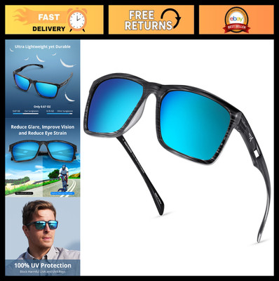 Polarized Sport Sunglasses for Men & Women - UV Protection for Driving, Fishing,