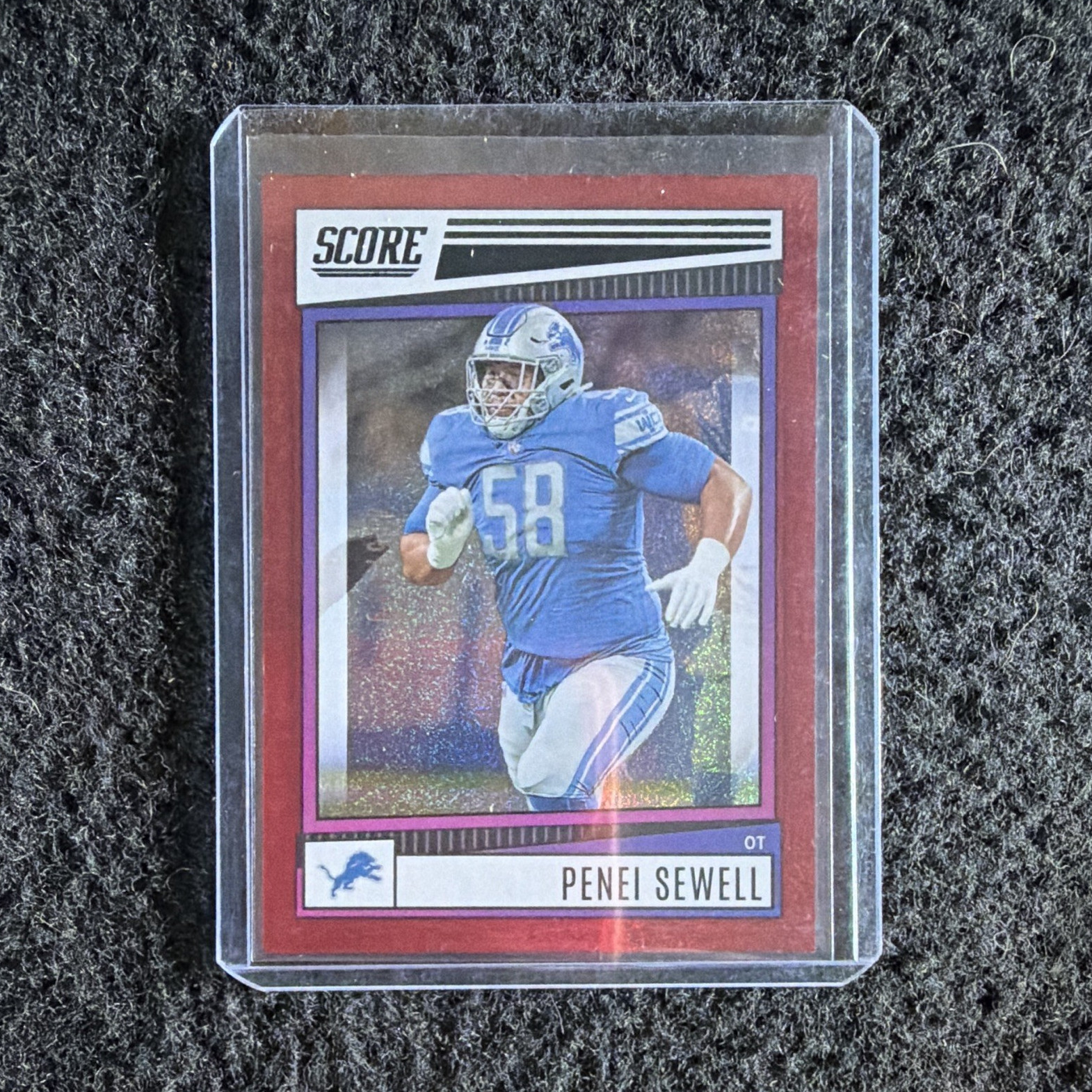 Panini 2022 Score Penei Sewell Detroit Lions #86 Red Dots /499 NFL