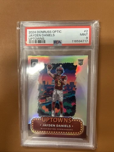 2024 Panini Donruss Optic - Uptowns Jayden Daniels #2 (RC) Psa 9 Case Hit