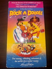 Rock-A-Doodle (VHS, 1999) Rockin’ Rooster Singing HBO Video Home Movie VTG 1990s