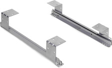 Emuca - Set of Roller-Bearing Runners for Underdesk Keyword Platform/Shelf/Drawe