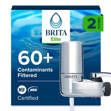 Brita Faucet Mount Water Filter System, Chrome, No-Wait Filtration, 1, Chrome