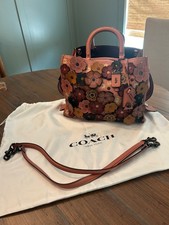 Rare Coach top handle handbag Rogue 30 with T...