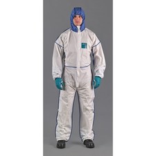 Kombinezon ochronny AlphaTec® 1800 Comfort rozm. L biały/niebieski PSA III ANSELL