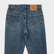 VINTAGE 90s Levis 550 Relaxed Fit Jeans Mens 30x32 Medium Wash Blue Denim