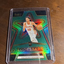 2024-25 Panini Select Lodestars Green Prizm Zaccharie Risacher #6 (RC)