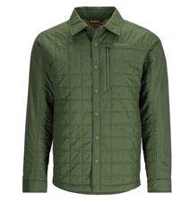 SIMMS Men’s Fall Run Hybrid Shacket Riffle Green Insulated Fishing Shirt