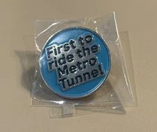 First to Ride the Metro Tunnel Melbourne Genuine Pin