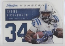 2014 Panini Prestige Behind the Jersey Numbers Trent Richardson #18 0q3