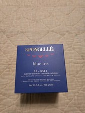 SPONGELLE BLUE IRIS SET OF 2 BODY WASH INFUSED BUFFERS