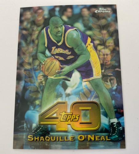 1997-98 Topps Chrome Topps 40 Shaquille O'Neal rifrattore #T40-30 con lotto extra - Foto 2 di 7