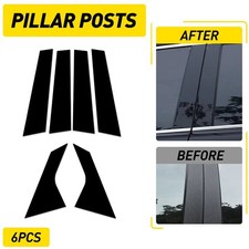 6x Auto Pillar Posts Trim Decorative Cover For 2021 2022 2023 Hyundai Avante Eah