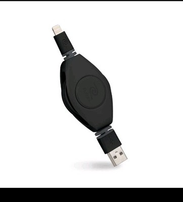 ReTrak  Retractable  USB Charge and Sync Cable For Apple Products See Notes