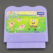 VTech VSmile learning system SpongeBob in the life of a Game tested works well