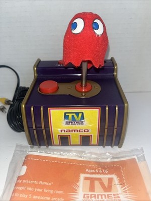Namco Pac-Man 5-in-1 Arcade TV Plug N Play Jakks Pacific 2003 Tested & Works!