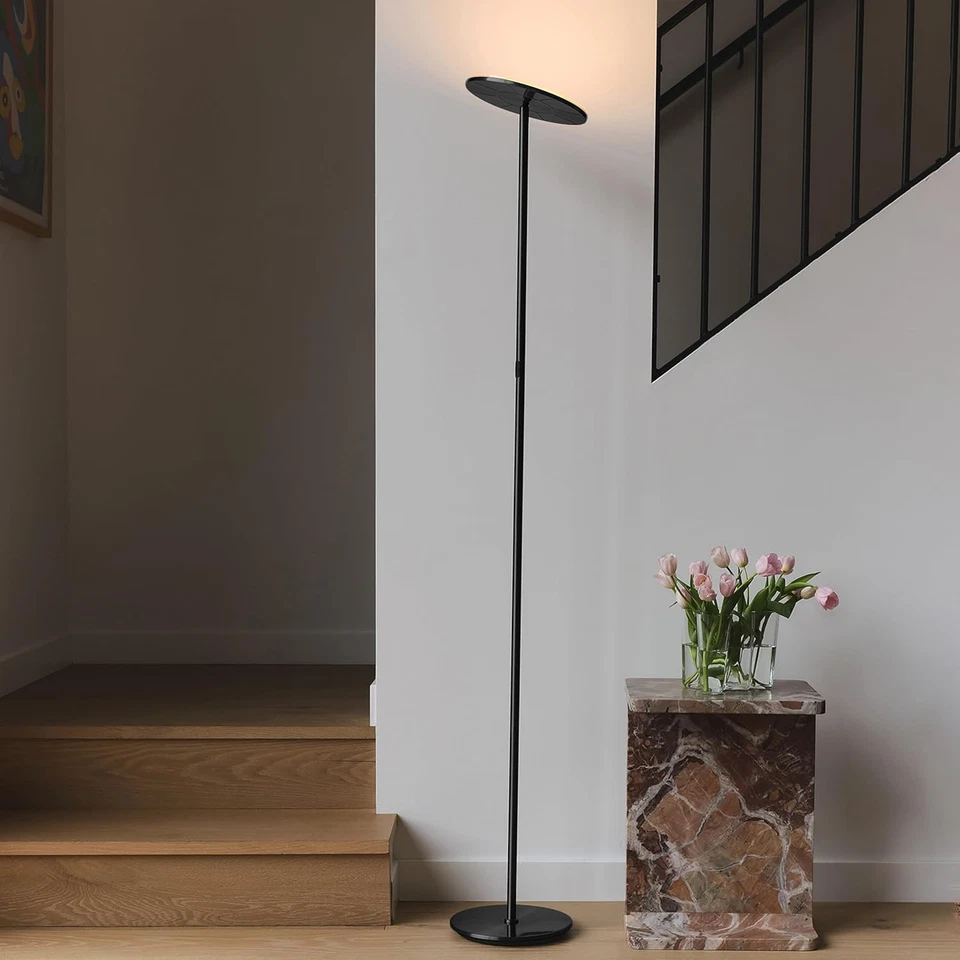 Brightech Sky LED Torchiere Super Bright Floor Lamp - Contemporary, High Lumen L - Image 3 of 4