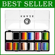 Long-Lasting Face Painting Palette with Metallic Colors