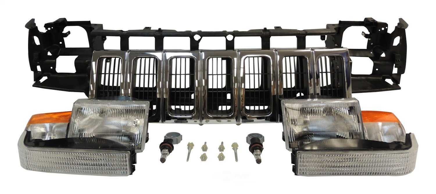 Body Header Panel-Header Panel Kit Crown fits 96-98 Jeep Grand Cherokee ...