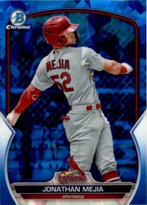 Jonathan Mejia 2023 Bowman Chrome Prospects Sapphire #BCP-15 St. Louis Cardinals