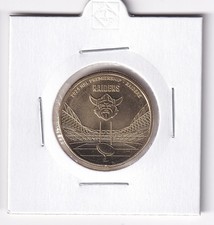 AUSTRALIAN: 2024 $1 NRL RUGBY CANBERRA RAIDERS UNC COIN IN 2X2 HOLDER #6010