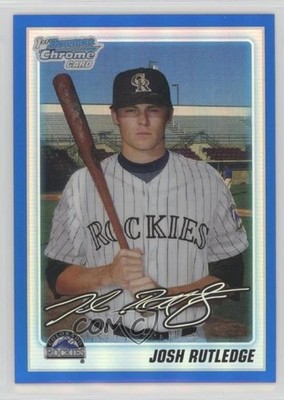 2010 Bowman Draft Chrome Picks Blue Refractor 191/199 Josh Rutledge #BDPP9 4r3