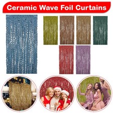 Lametta Hintergrund Folie Fransen Vorhang Tür für Geburtstag Hochzeit Party Deko