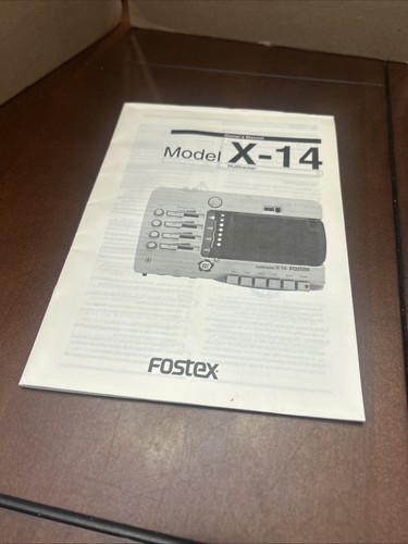 Fostex X-14 Multitracker Cassette Tape Recorder/Mixer/Adapter UNTESTED AS IS - Picture 12 of 12