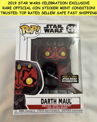 DARTH MAUL SHADOW LORD 2019 STAR WARS CELEBRATION FUNKO POP OFFICIAL CON STICKER