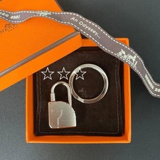 Hermes HERMES Cadena Horse Key Ring Rare 2604TK