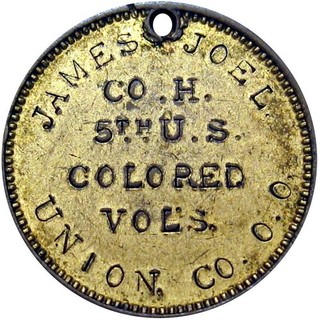 5th US Colored Troops Civil War Soldier ID Do Tag Token Union County Ohio NGC