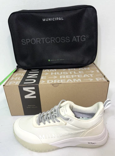 MUNICIPAL SPORTCROSS ATG Men's Golf Shoes White White White NEW
