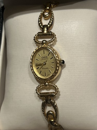 Oris Luxury Swiss Made Gold Plated Ladies Watch Boxed - Picture 5 of 15