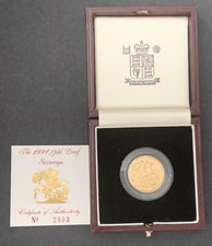 1991 Proof Full Gold Sovereign