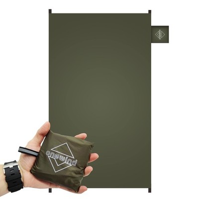 Small Footprint, 4000mm Waterproof Rate PU Coating, 47'' * 27'' Ultralight Camp...