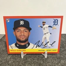 2020 Topps Archives 1955 Topps Red /75 Willi Castro #16 Rookie RC