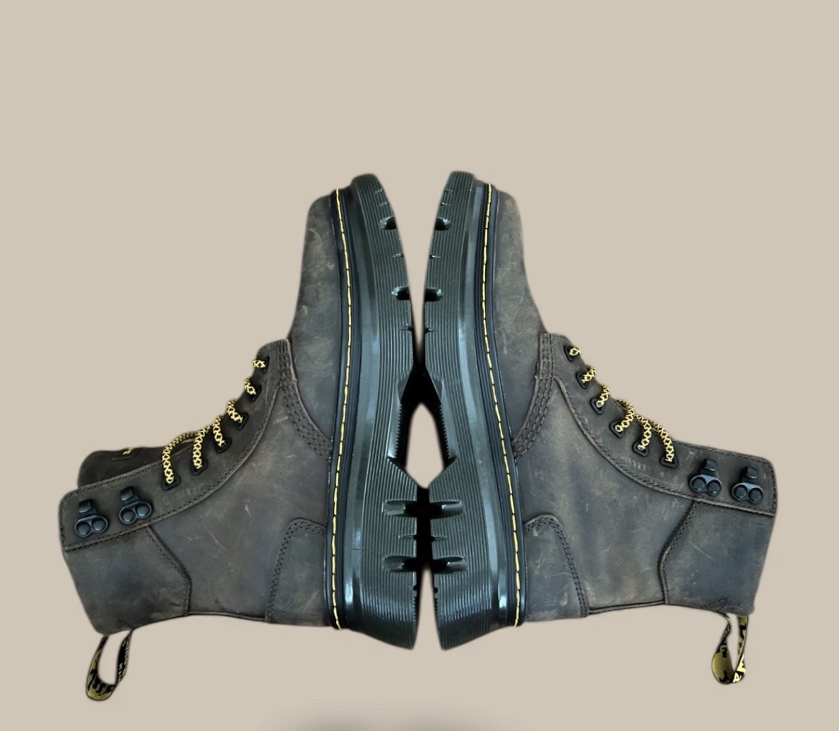 Dr. Martens Tarik Brown Leather Crazy Horse Boot Mens 8 Women’s 9 Distressed NEW image 6