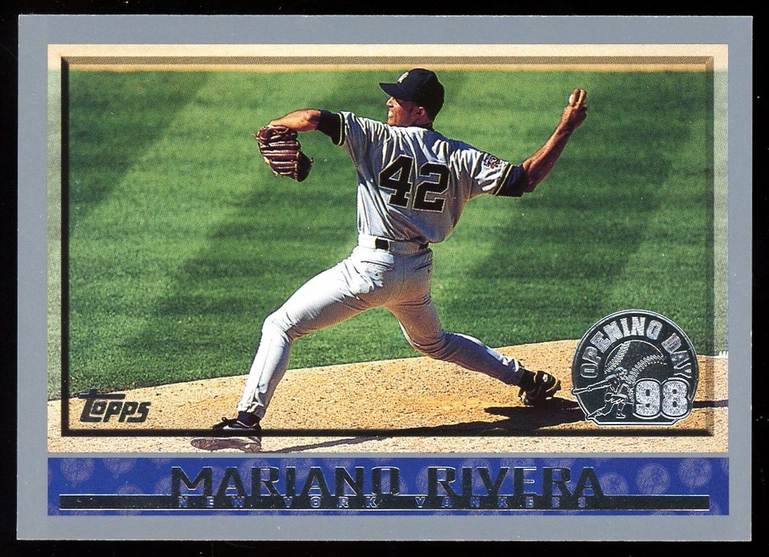 1998 TOPPS OPENING DAY #7 MARIANO RIVERA YANKEES NM FRONT BACK PICS