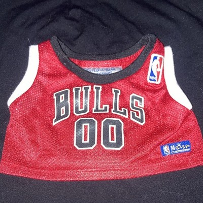 Build-A-Bear Workshop NBA Chicago Bulls Bear Jersey Shirt Red/Black/White #00