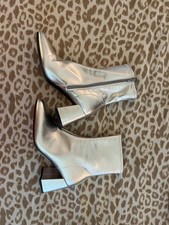 A New Day  Pippa Stretch Ankle Boots Silver - Women's 9.5