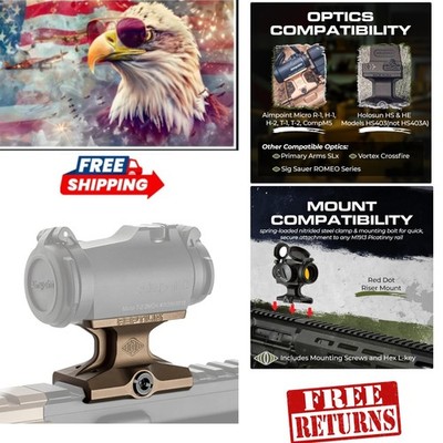 Durable 39mm Height DOT Mount for AIMPOINT Micro & Sig Sauer - Lifetime