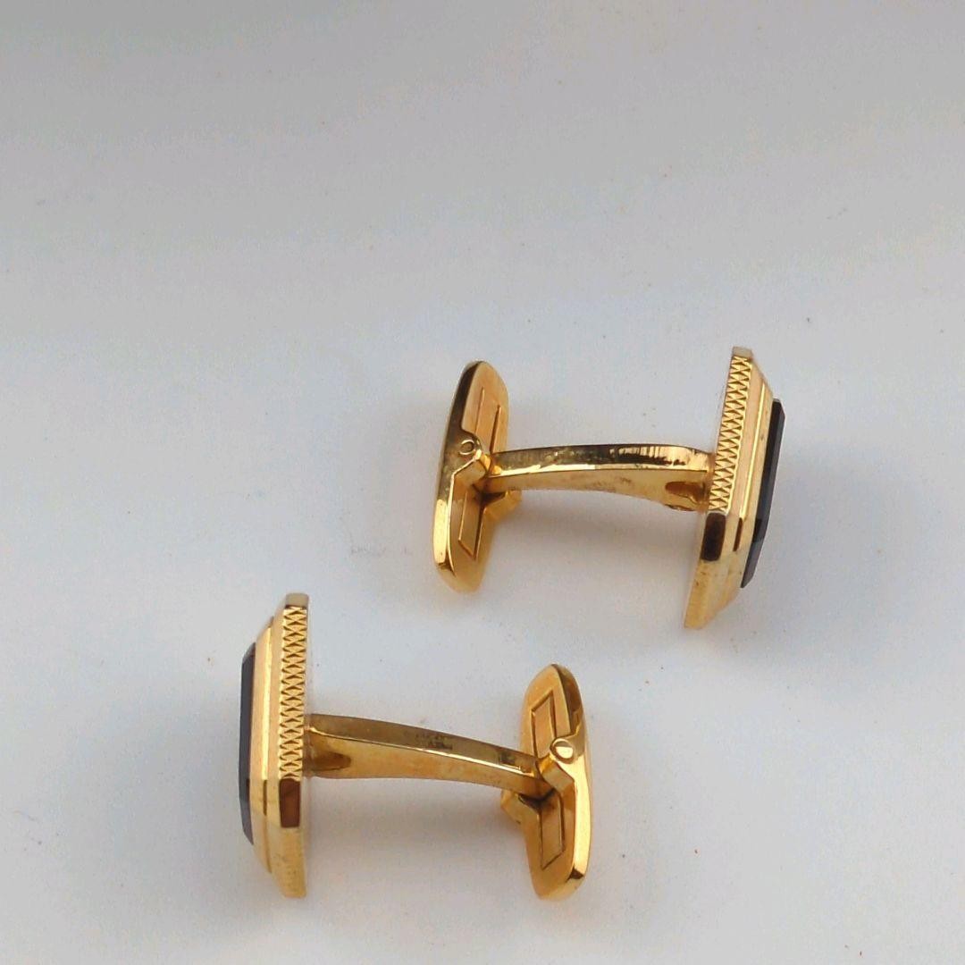 YVES SAINT LAURENT Yves Saint Laurent tie pin cufflinks set with chain gold and thumbnail 6
