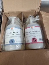 Epoxy Resin 1 Gallon Kit | 1:1 Resin and Hardener for High Gloss Coatings | for 
