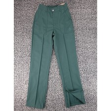 Jordan Flight Heritage Trousers Womens XS Fir Green New FN5446-366 Hem Zip Pants