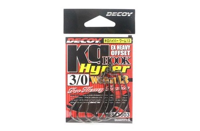 Decoy Worm 13KG Hyper Extra Heavy Duty Offset Worm Hooks Size 3/0 (1603)