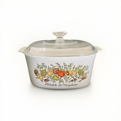 1970s Vintage Corning Ware 3qt L Echalote La Marjorlaine Casserole Dish